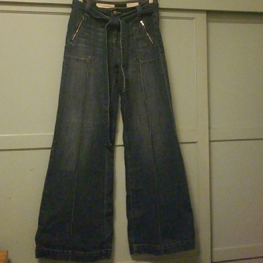 NWOT Anthropologie Pilcro Palazzo Jeans, Size 25